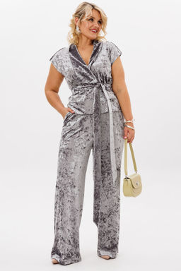 Костюм LM К 5022 серый бархат