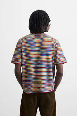 STRIPED KNIT T-SHIRT - Zara фото 3