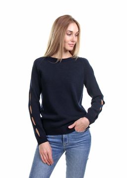 СВИТЕР СВ235 ТЕМНО СИНИЙ - Assana фото 4
