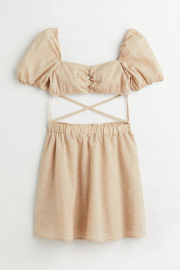 Vestido de dos piezas con lazada - H&m фото 2