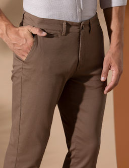 Kahverengi Arm_rl_ Slim Fit Chino Pantolon