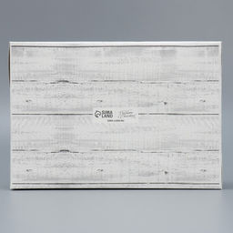 Цена за 5 шт. Коробка для капкейка «Снежные новогодние игрушки», 23×16×10 см