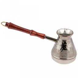 Турка медная 400мл "Степь", д9см, h10,9см, s0,8мм, деревянная ручка, "Символ 2026 года" (Россия)