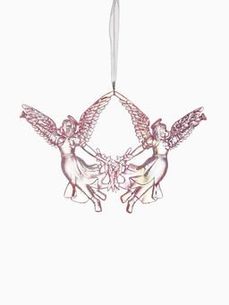 Цена за 2 шт. Ёлочная игрушка Ангелы надежды 1014 см, сиреневый перелив - Зимнее волшебство фото 9