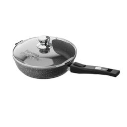 Сковорода алюмин. 26см (АП) Гранит black со съемной ручкой, стекл.крышкой (С026802) (Мечта)