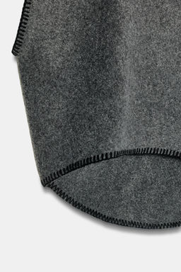 KNIT WAISTCOAT WITH CONTRAST TOPSTITCHING - Zara фото 7