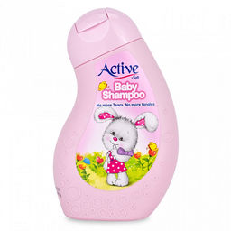 Детский шампунь 0+ "Active" 250мл, 7х4х16см, "Зайка" Аромат малины (Иран)