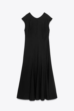 ZW COLLECTION CREPE LONG DRESS - Zara фото 8
