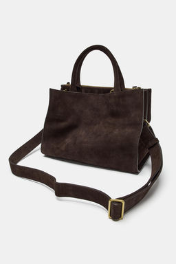 LEATHER CITY BAG - Zara фото 14