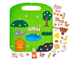 Дидактический коврик-игралка в дорогу Деревенский дворик - Smiledecor фото 2