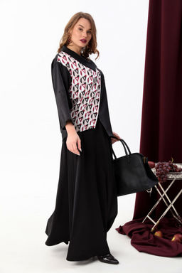 Костюм NIKVA н928-3 чёрный+ромбы бордо фото 2