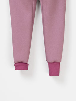 Комбинезон с карманами Колор блок "Орхидея" утепленный