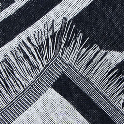 Плед с бахромой «Этель. Этника», 130×180 см, серый