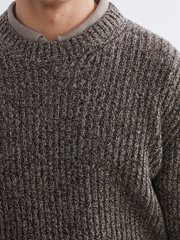 Bisiklet Yaka Erkek Triko Kazak