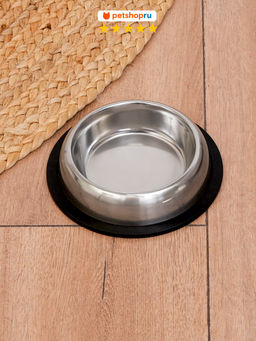 Миска металлическая, с прорезиненным дном, 235 мл AEDBNTB - 01