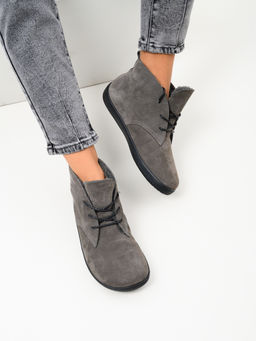 Босоногие ботинки EDART 208.NATAbl.Серый замок замша/байка