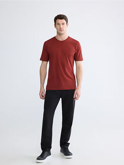 Bisiklet Yaka Penye Erkek Ti??rt