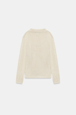 CHAQUETA POLO PUNTO TOP INTERIOR / Beige - Zara фото 9