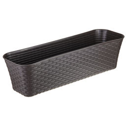 Ящик балконный п/эт. 575х180х160мм (ротанг коричневый) (М 3226)