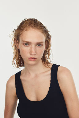 Maxivestido de punto con textura - H&m фото 2