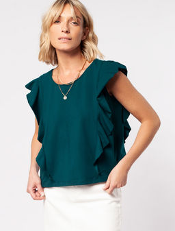 VILATTE / Топ с воланами