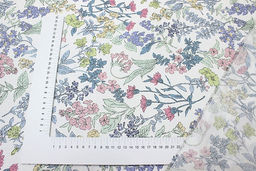 Сатин Ароматное цветение , ш.2.35м, хлопок-100%, 110гр/м.кв - Купава фото 3