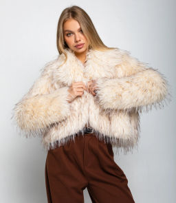 Шуба #КТ4011 (1), молочный - Dommod фото 2