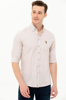 U. S. Polo Assn / Мужская базовая рубашка с длинным рукавом Stone - U.s. polo assn фото 15