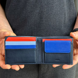 Итальянский мужской кошелек DuDu серии Tullio | морской - Dudubags фото 6