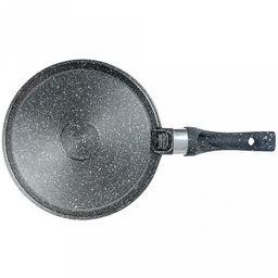 Сковорода блинная с тефлоновым покрытием д24см "Гранит", h2см, s0,3см, ручка из термостойкого пластика (Россия)