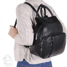 Рюкзак женский 670107 black Velina Fabbiano-Safenta в Новосибирске