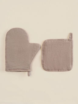 Набор кухонный SL HOME Coniferous: варежка 20×28 см, прихватка 19×19 см, лён 100%,180 г/м²