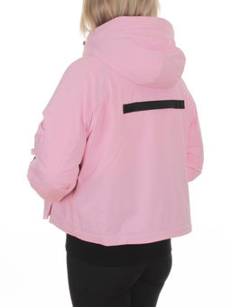 H24-280 PINK Куртка пуховая женская (белый утиный пух)