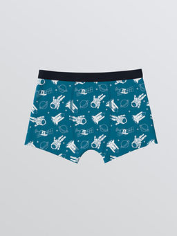Bask?l? Erkek ?ocuk Boxer 3l?