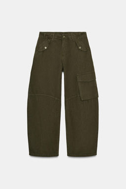 ZW COLLECTION CARGO TROUSERS - Zara фото 6