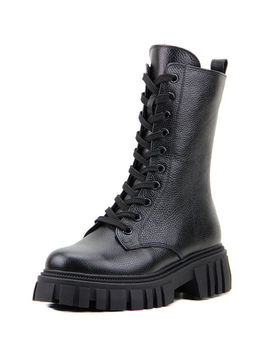 Ботинки EDART 341.21153 bl.black/шерсть