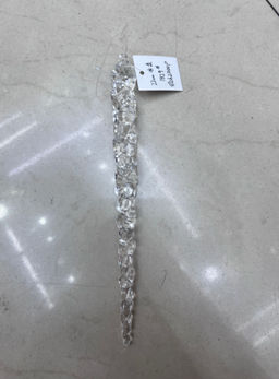 Подвеска "Изящная сосулька" 22 см (набор 2 шт), Прозрачный