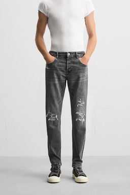 RIPPED SKINNY FIT JEANS - Zara фото 22