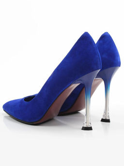 06-A65A-585M BLUE Туфли женские (натуральная замша)