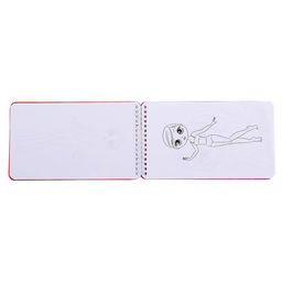 Раскраска - альбом Модный стилист, 72 стр., с наклейками и трафаретами