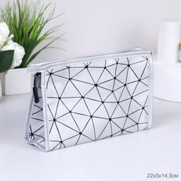 Косметичка 22х14,5х5 см / GENA-28 / серебро 690491