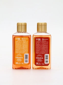 Подарочный набор новогодний: гель для душа 2 шт х 100 мл, мочалка для тела, аромат мандарин и тыква, URAL LAB