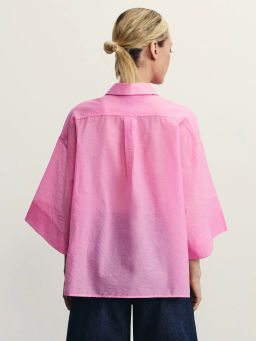 Рубашка укороченная из хлопка / Zarina  фото 5