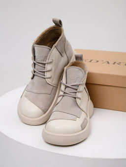 Ботинки 305.927be.Бежевый стар+каменная замша/байка