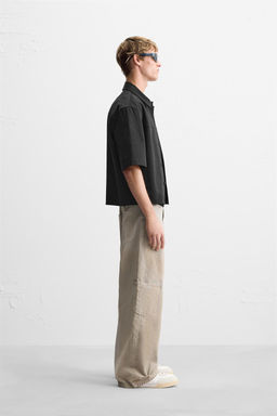 BOXY FIT OVERSHIRT WITH POCKET - Zara фото 4