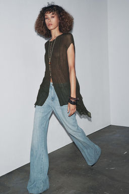 ZW COLLECTION COTTON GAUZE SHIRT - Zara фото 8