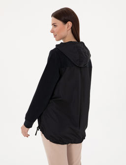 Siyah Comfort Fit Sweatshirt