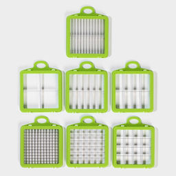 Овощерезка универсальная Chopper, 22 в 1, серая, зелёная