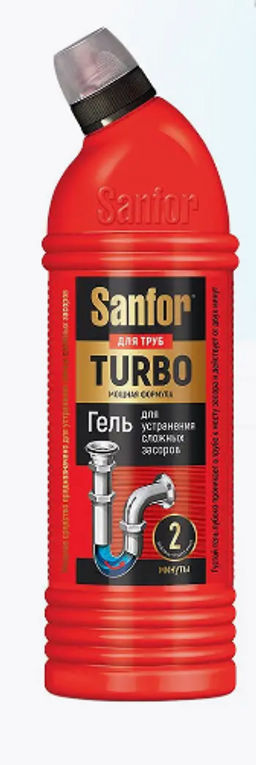 SANFOR д/прочистки канализ.труб 1000мл TURBO