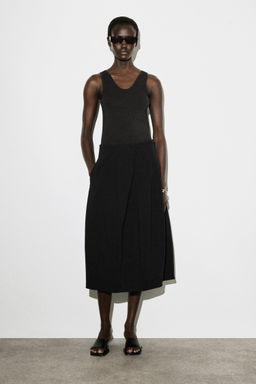 FALDA MIDI ESCULPIDA DE ALGOD?N - H&m фото 2